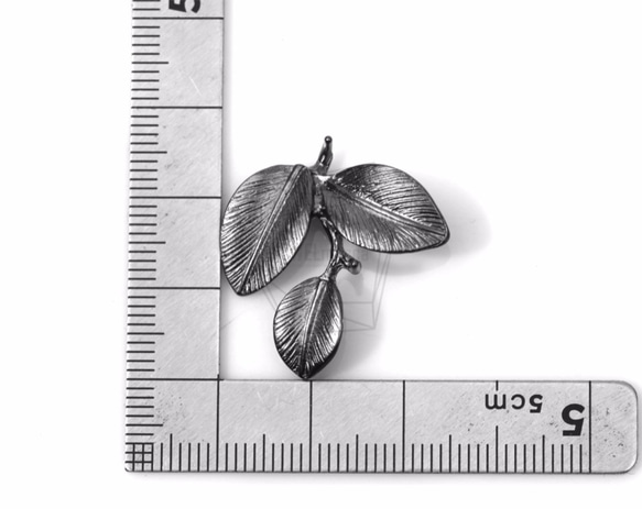 PDT-740-MB【2個入り】リーフブランチペンダント,Leaves Branch Pendant 5枚目の画像