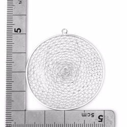 PDT-745-MR [2個]圓形圖案吊墜，圓形圖案吊墜 第5張的照片