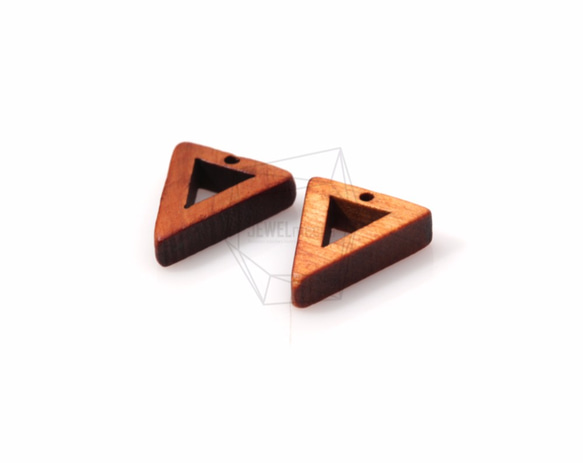 BSC-329-G【4個入り】トライアングルウッドビーズ,triangle Wooden Beads 2枚目の画像