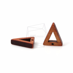 BSC-329-G【4個入り】トライアングルウッドビーズ,triangle Wooden Beads 3枚目の画像