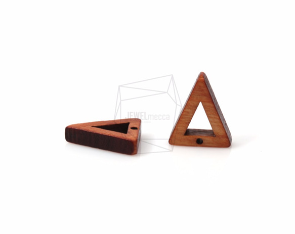 BSC-329-G【4個入り】トライアングルウッドビーズ,triangle Wooden Beads 3枚目の画像