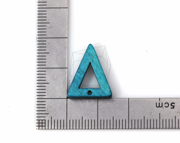 BSC-332-G【4個入り】トライアングルウッドビーズ,triangle Wooden Beads 5枚目の画像