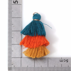 BSC-349-G【2個入り】マルチカラーコットンタッセル,Multi-Colored Cotton Tassel 5枚目の画像