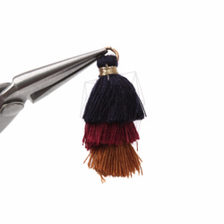 BSC-351-G【2個入り】マルチカラーコットンタッセル,Multi-Colored Cotton Tassel 4枚目の画像