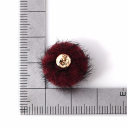 BSC-355-G【4個入り】ファービーズチャーム,Fur Bead Charms/15mm x 17mm 5枚目の画像