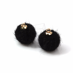 BSC-356-G【4個入り】ファービーズチャーム,Fur Bead Charms/15mm x 17mm 2枚目の画像