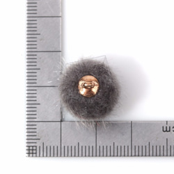 BSC-360-G【4個入り】ファービーズチャーム,Fur Bead Charms/15mm x 17mm 5枚目の画像