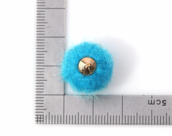 BSC-361-G【4個入り】ファービーズチャーム,Fur Bead Charms/15mm x 17mm 5枚目の画像