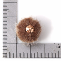 BSC-362-G【4個入り】ファービーズチャーム,Fur Bead Charms/15mm x 17mm 5枚目の画像