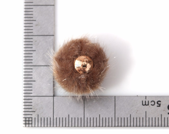 BSC-362-G【4個入り】ファービーズチャーム,Fur Bead Charms/15mm x 17mm 5枚目の画像