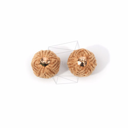 BSC-372-G [4片]織物珠魅力，織物球福/ 15毫米×17毫米 第3張的照片
