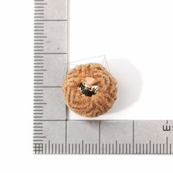 BSC-372-G【4個入り】ファブリックビーズチャーム,Fabric Ball Charms/15mm x 17mm 5枚目の画像