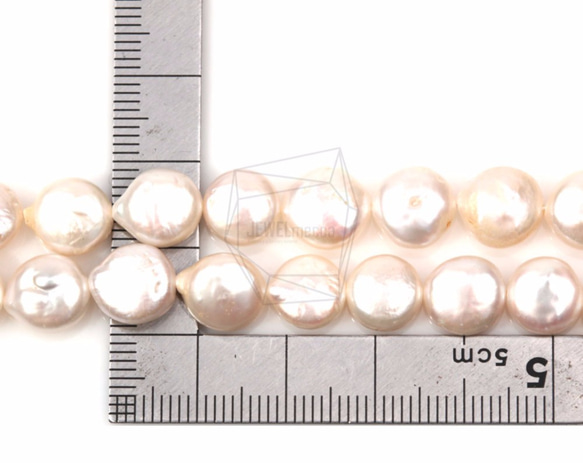 PEA-051-G/40PCS/淡水パール,fresh water pearl/Approx. 10mm x 10mm 5枚目の画像