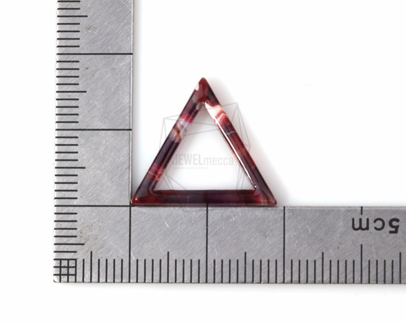 BSC-402-G【2個入り】セルロイドトライアングルチャーム,celluloid triangle pendant 5枚目の画像