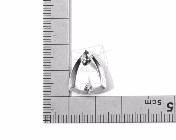 ERG-583-MR [2片]盾狀刷耳環，盾狀拉絲紋理 第5張的照片