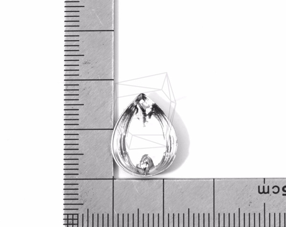 ERG-584-MR [2片]淚珠刷耳環，淚滴形狀刷 第5張的照片