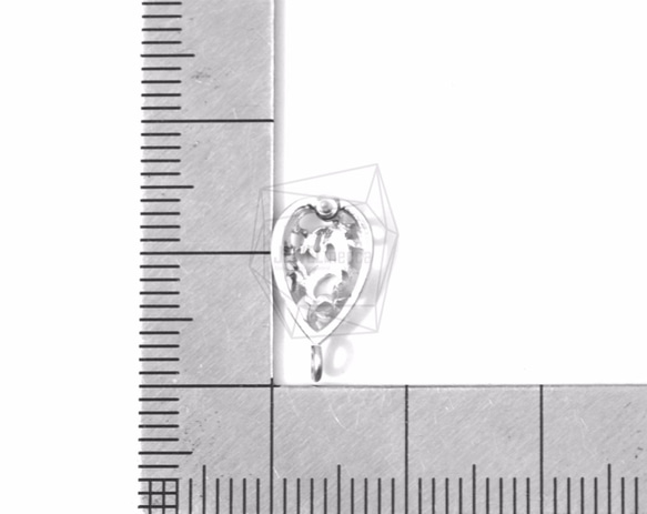 ERG-588-MR [2片]淚滴耳環，淚滴郵政耳環/10毫米X15米 第5張的照片