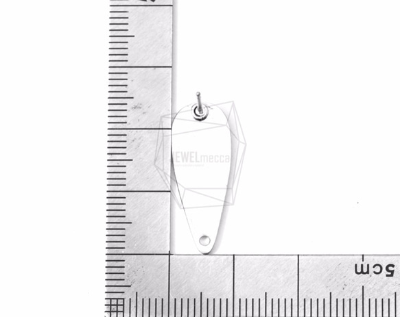 ERG-590-MR [2個]長淚滴耳環，長淚滴耳環後 第5張的照片