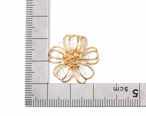 PDT-1276-MG【2個入り】デイジーフラワーペンダント,Daisy Flower Pendant 5枚目の画像