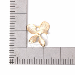 PDT-1277-MG【2個入り】オーキッドフラワーリーフペンダント,Orchid Flower Leaf 5枚目の画像