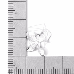 PDT-1277-MR【2個入り】オーキッドフラワーリーフペンダント,Orchid Flower Leaf 5枚目の画像
