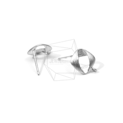 ERG-576-MR [2片]捻廣場耳環，扭曲方立柱耳環 第3張的照片