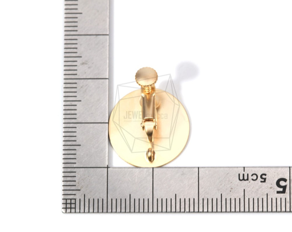ERG-579-MG【每包2件】圓形耳環/螺旋彈簧，圓盤磨砂質感 第5張的照片