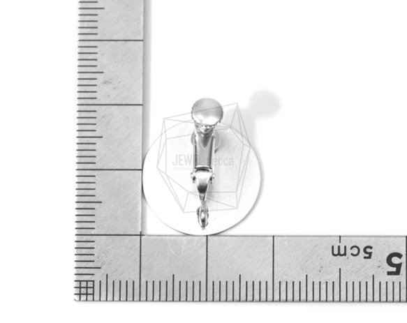 ERG-579-MR [2個]圓形耳環/螺旋彈簧，圓盤磨砂質感 第5張的照片