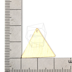 PDT-1267-MG [2片]三角挂件，三角拉絲紋理 第5張的照片