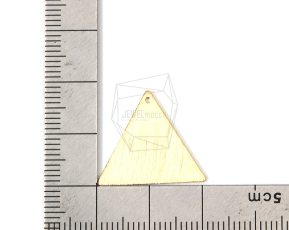 PDT-1267-MG [2片]三角挂件，三角拉絲紋理 第5張的照片