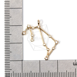 PDT-1304-G【1個入り】星座/水瓶座（ミズガメ座）,Constellation(Aquarius)Pendant 5枚目の画像