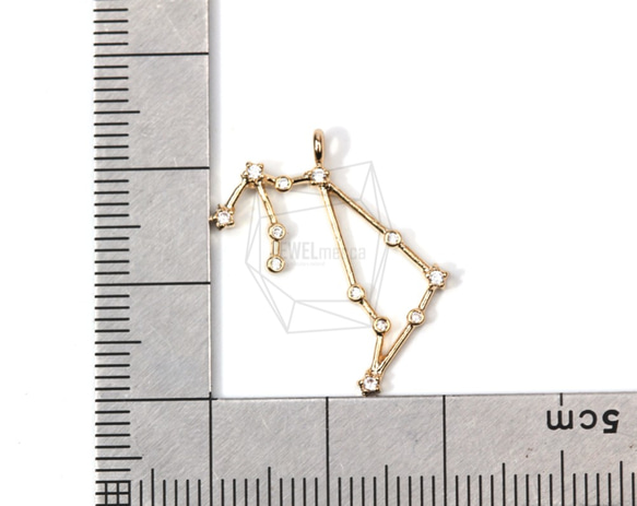 PDT-1304-G【1個入り】星座/水瓶座（ミズガメ座）,Constellation(Aquarius)Pendant 5枚目の画像