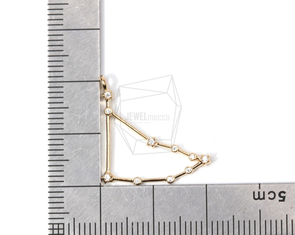 PDT-1315-G【1個入り】星座/山羊座（ヤギ座）,Constellation(Capricorn)Pendant 5枚目の画像