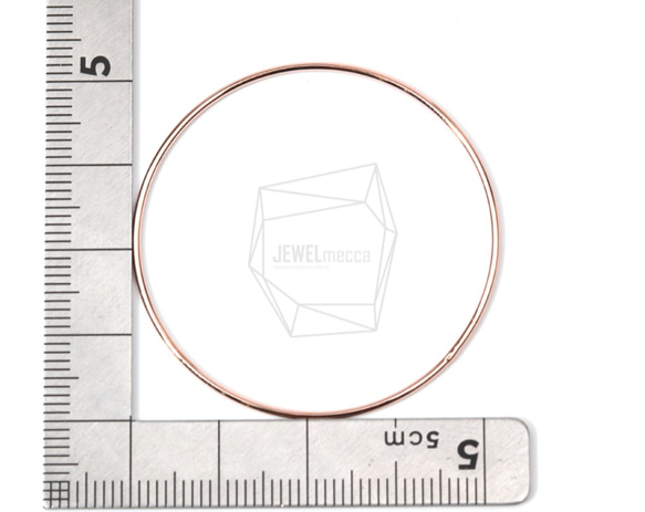 PDT-1298-P [2片]圈挂件，大型圓形吊墜/40毫米X40毫米 第5張的照片