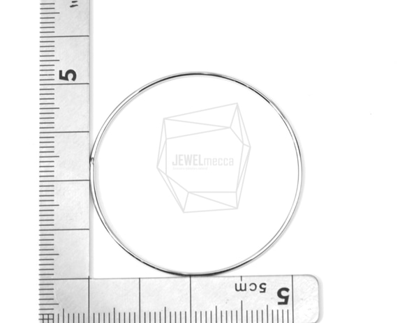 PDT-1298-R【2個入り】サークルペンダント,Large Circle Pendant/40mm X 40mm 5枚目の画像