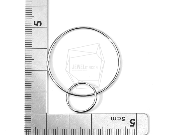 PDT-1299-R [2件] 環形吊飾/30mmX40mm 第5張的照片