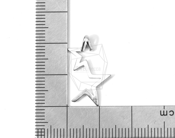 PDT-1302-MR [2 件] 半星吊墜，半星吊墜 / 10mm X 20mm 第5張的照片