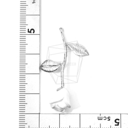PDT-1317-MR [1片]玫瑰挂件，玫瑰吊墜/白PetalRose魅力 第5張的照片