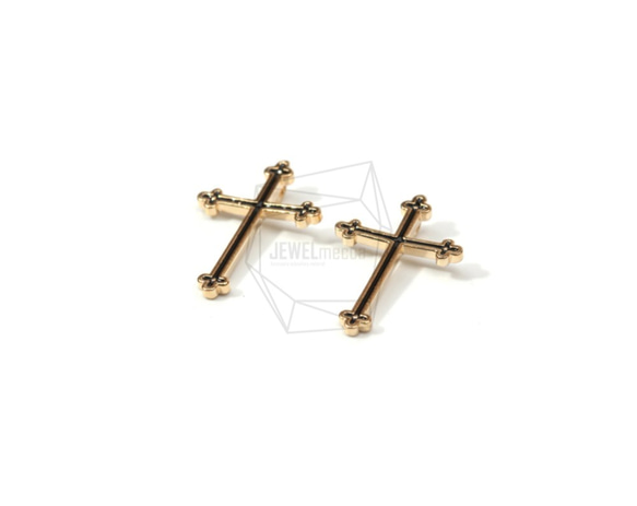 PDT-1288-G【2個入り】クロスペンダント,Black Epoxy Cross Pendant 2枚目の画像