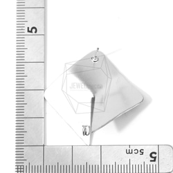 ERG-634-MR【2個入り】スプリットロンバスピアス,Split Rhombus Hammered Texture 5枚目の画像