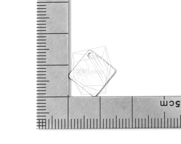 PDT-1360-MR【2個入り】ロンバスペンダント,Rhombus Brushed Texture Pendant 5枚目の画像