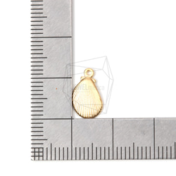 PDT-1363-MG【2個入り】シーシェルペンダント,Tiny Sea shell Pendant 5枚目の画像