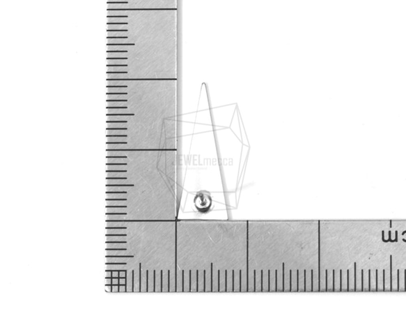 ERG-608-MR / 2只/三角形耳環/微型三角磨沙質感 第5張的照片