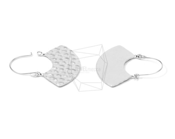 ERG-609-MR / 2PCS /箍風扇耳環/圈範耳環/ 45毫米×40毫米 第3張的照片