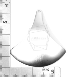 PDT-1331-MR [2片]銀杏葉挂件，銀杏葉拉絲紋理 第5張的照片