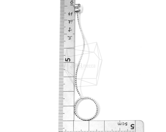 ERG-623-MR [2片]環導線耳環接住，懸空戒指耳環後背 第5張的照片