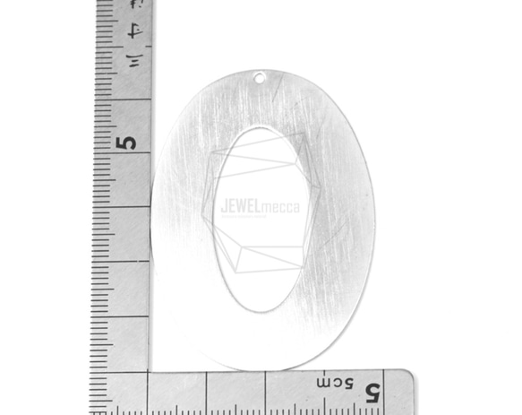 PDT-1332-MR【2個入り】オーバルブラシペンダント,Oval Frame Brushed Texture 5枚目の画像