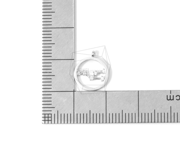 PDT-1369-MR [2個]黃道十二宮/金牛座，星座（金牛座）吊墜 第5張的照片