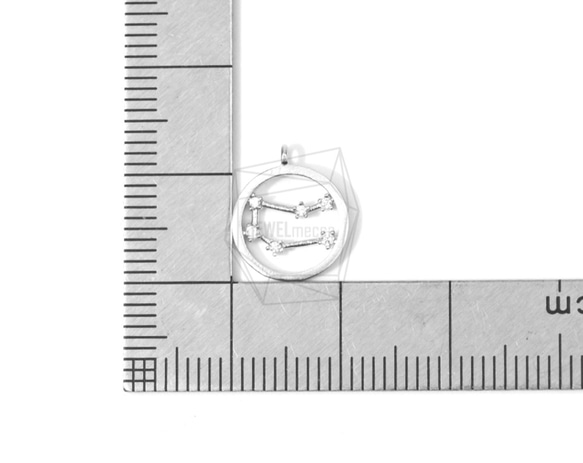 PDT-1370-MR [2個]星座（雙子座）吊墜 第5張的照片
