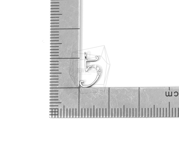 PDT-1382-MR [2 件] 數字吊墜，數字吊墜 (5) / 5mm X 15mm 第5張的照片